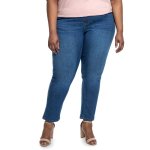 Donnay Plus Size Basic Curvier 5PKT Straightleg Jeans - Medium Wash