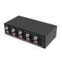 4X1 Audio Switch Selector - 3.5MM Stereo Switcher For HEADPHONES/PC/PS4