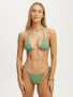Cotton On Women&apos S Frosted Jade String Triangle Bikini Top