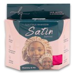 Luxurious Reversible Satin Bonnet - Mommy And Me Combo - Bright Pink