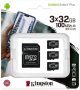 Kingston - Canvas Select Plus Microsd Card SDCS2/32 GB-3P1A Class 10 32GB Memory Card 3 X Cards Sd Adapter Included