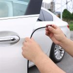 5M 500.0CM Car Door Protector U Type Universal Car Door Edge Guards Strip Rubber Moulding Sealing Scratch Protector Strip For Au