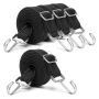 4PEICE Adjustable Elastic Tie Down Straps