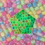 Glow-in-the-dark Acrylic Alphabet Beads 100/300PCS - Cute Letter Charms For Diy Jewelry Making & Craft Supplies