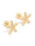 Kids Gold Plated Surgical Steel Starfish Stud Earrings