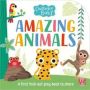 Chatterbox Baby: Amazing Animals - Fold-out Tummy Time Book   Board Book