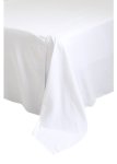 Flat Cot Sheet White