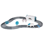 Space Toy Train Set Including MINI Star Projector - 127 Pieces