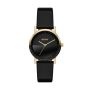 DKNY Soho Three-hand Black Leather Watch - NY2988