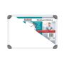 Slimline Non-magnetic Whiteboard 300 450MM