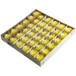 Edible Yellow Decorative Roses 36 Per Box