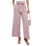 Dusty Pink High Wasted Paperbag Trouser