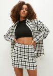 Co-ord Tweed MINI Skirt - Window Pane Check