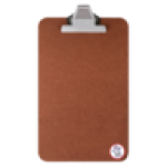 Trefoil Brown A4 Masonite Clipboard