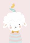 Little Lamb Canvas Print - 600MM X 600MM