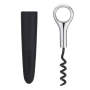 Corkscrew And Wine Stopper 2-IN-1 Wine Key - Black And Silver