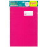 A4 Pink Book Jackets 5-PACK