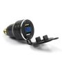 QC3 Dual USB Charger With Voltmeter - Hella Socket