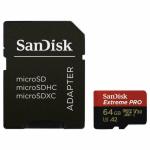 SanDisk Extreme Pro Microsdxc 64GB + Sd Adapter + Rescue Pro Deluxe 170MB S A2 C10 V30 Uhs-i U3
