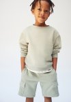 Cargo Sweatshirt Shorts - Green