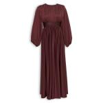 Burgundy Waist Detail Maxi Dress