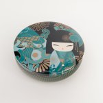 Kimmidoll Trinket Tins - Teal Blue