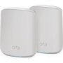 Netgear Orbi Wifi 6 AX1800 Dualband Mesh System 2 Pack - With Router + Satellite White