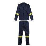 CONTI Smte 2 Piece Overall Workwear Reflective Suit -navy Eu 36 With Keychain