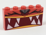 Parts Brick 1 X 5 X 2 With Extremely Furious Ultrakatty Pattern 39266PB03