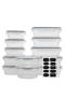 12-PIECE Stackable Airtight Storage Containers For Kitchen & Meal Prep