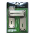 Kaufmann Lockset 2 Lever Sabs 6 Inch Victorian Straight Satin Nickle