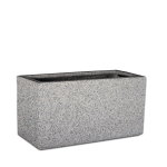 Premium Chunky Trough Plant Pot - Large 460MM X 400MM X 95MM Granite With Pot Feet