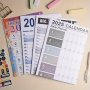 2025 Full Year Planner Calendar Schedule Memo Calendar Simple Wall Planner Comes With 4 Decorative Stickers