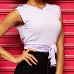 Bow-tie Tee Purple - Purple XL