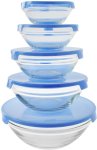 Generic 5 Pcs Food Storage Glass Storage Bowl