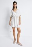 V-neck Beach Dress - Pale Beige