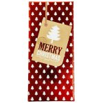 Merry Christmas Gift Red Box White Trees