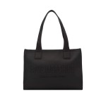 Bold Logo Shoulder Bag -black gold