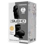 Silexpan Dildo 7 Inch - Black