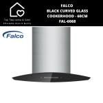 Falco Black Curved Glass Cookerhood - 60CM FAL-6068
