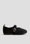 Mary Jane Ballet Pumps - Black