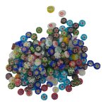 Millefiori Mosaic Glass Jewellery Beads 250 Pieces