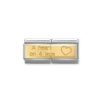 Classic A Heart On 4 Legs Double Link