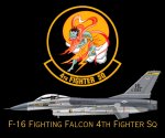 F-16 Fighting Falcon 4TH Fighter Sq Mouse Pad