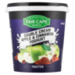 Fair Cape Dairies Diaries Double Cream Apple & Cinnamon Yoghurt 1KG
