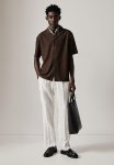 Regular Fit Lace Resort Shirt - Brown