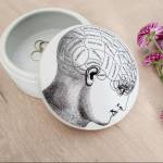 Phrenology Ceramic Trinket Bowl