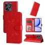 Rfvzubemok Compatible With Realme C51 4G / C53 4G Cover Compatible With Realme Note 50 4G Tpu+pu Leather Card Slot Flip Kickstan