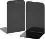 Haiaveng Black Metal Bookends 1 Pair Heavy Book Stopper For Shelves