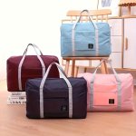 Foldable Large Capacity Lightweight Tote Bag - Polyester Soft Shell Handbag With Laptop Compartment Zipper Closure Non-waterproo